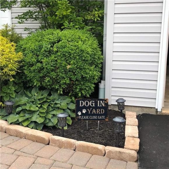 Dog in Yard Please Close Gate" Retro Vintage Metal Tin Signs - 8x12" - Picture 3 of 6